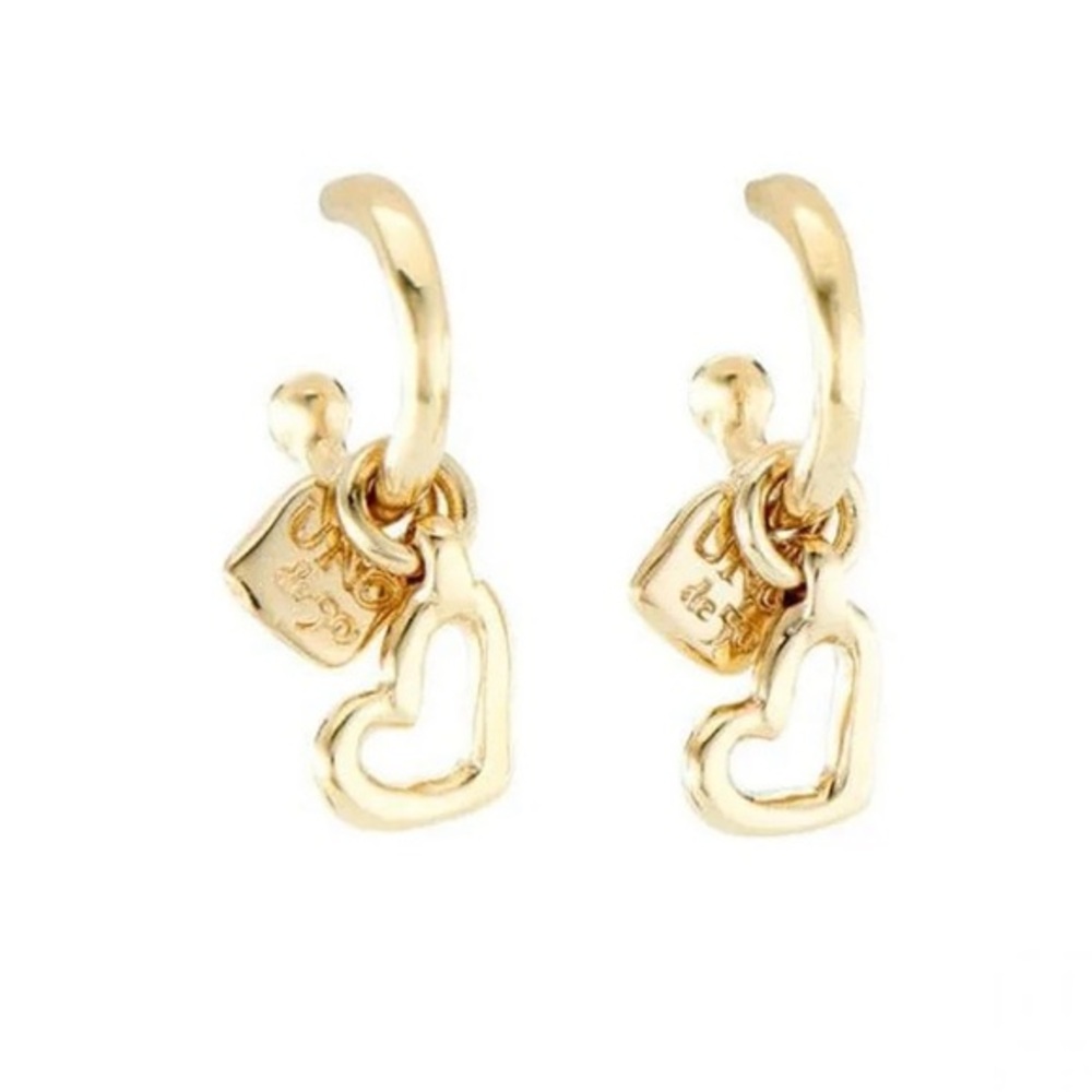 Uno de 50 lucky charms gold-plated earrings